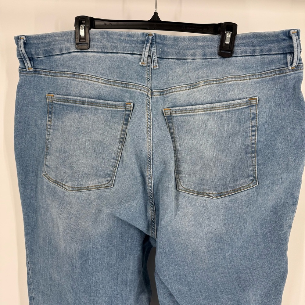 Good American High Rise Skinny Jeans Stretch Denim‎ Cropped Ankle Womens 20 26 - Picture 6 of 12